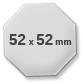 52x52 mm Spilla ottagonale