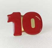 Esempio di pin serigrafato