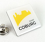 Esempio di pin serigrafato