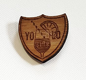 Esempio di pin in legno